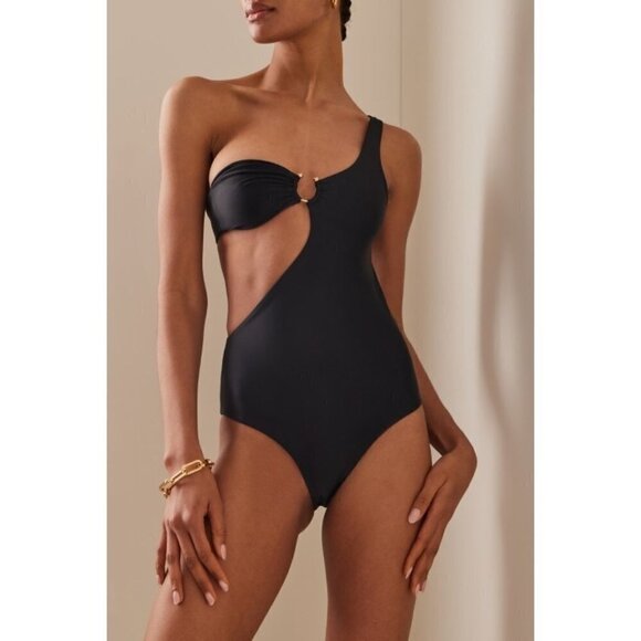 JADE SWIM Avery One Piece in Black Small New Womens Swimsuit - Picture 10 of 14